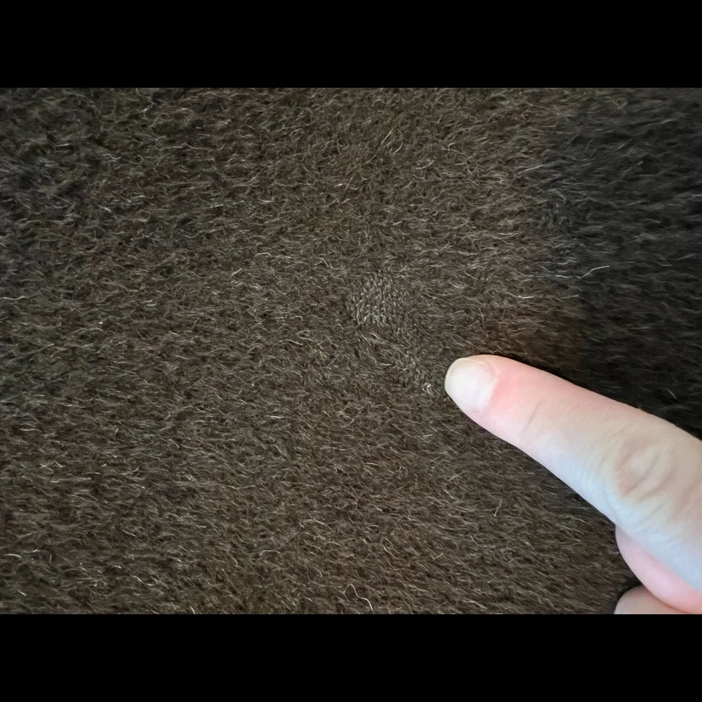 Max Mara Brown Alpaca & Virgin Wool Funnel Neck Coat - Picture 11 of 12